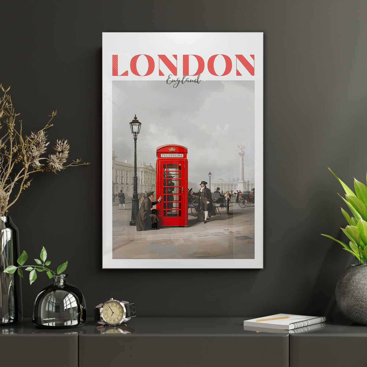 London(İngiltere) Cam Tablo